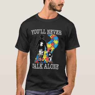 Autism Grandma Support Alone Puzzle You'll Never W T-Shirt