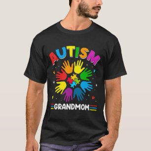 Autism Grandmom Love Autism Awareness Family Match T-Shirt