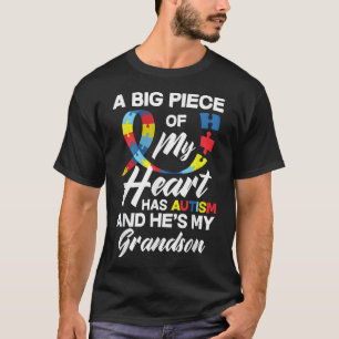 Autism Grandpa  Grandma Autistic Grandson Autism  T-Shirt