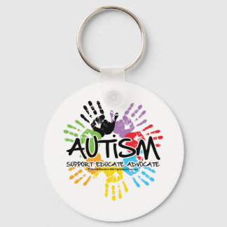Autism Handprint Key Ring