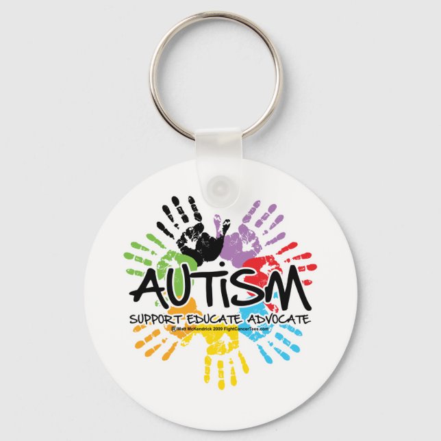 Autism Handprint Key Ring (Front)
