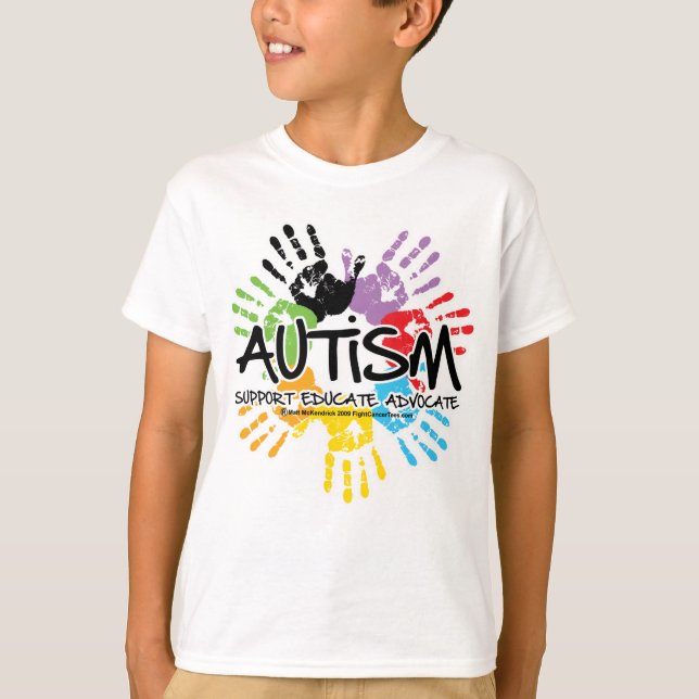 Autism Handprint T-Shirt (Front)