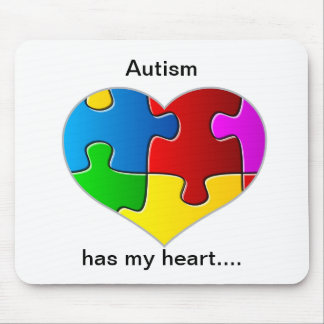 Autism has my heart mouse pad... pad
