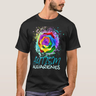 Autism Heart Autism Awareness Proud Autism Mum Fa T-Shirt