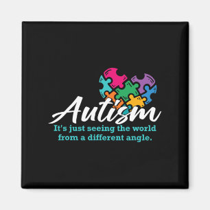 Autism Heart Puzzle Awareness Autistic Support Rib Magnet