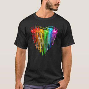 Autism Heart Puzzle Dripping Autism Child Autism A T-Shirt