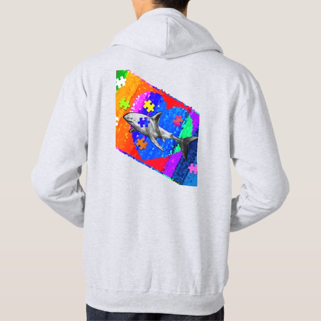 Autism His/Her Hoodie (Back)