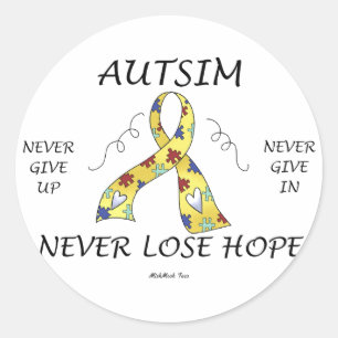 Autism Hope Classic Round Sticker