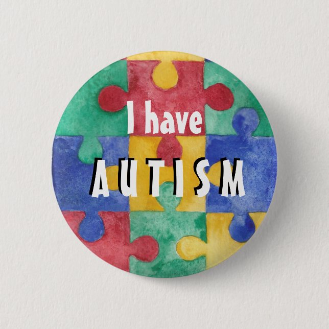 Autism ID button (Front)