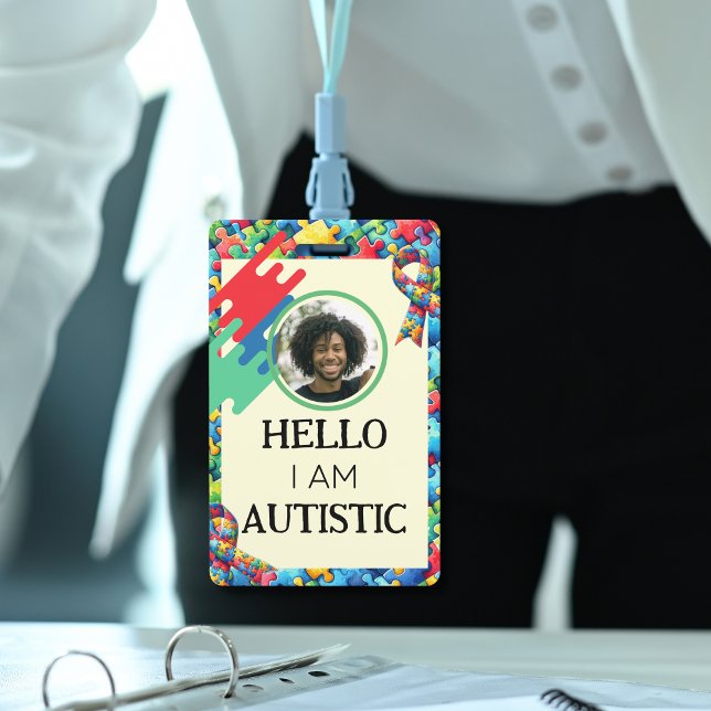 Autism ID Child or Adult Medical Alert Badge (Creator Uploaded)