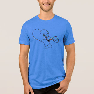 Autism Infinity Hearts Tri-Blend Shirt