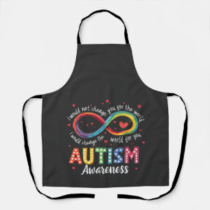 Autism Infinity Symbol Autism Awareness Month Apron
