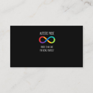 Autism Infinity Symbol Neurodiversity T Shirt Business Card