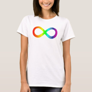 Autism Infinity Symbol Rainbow T-Shirt