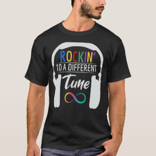 Autism Infinity Symbol Rockin To A Different Tune T-Shirt