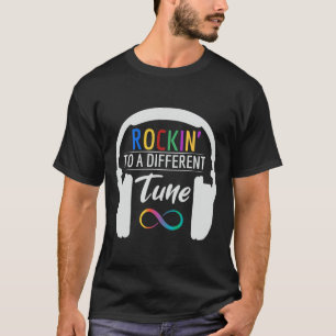 Autism Infinity Symbol Rockin To A Different Tune  T-Shirt