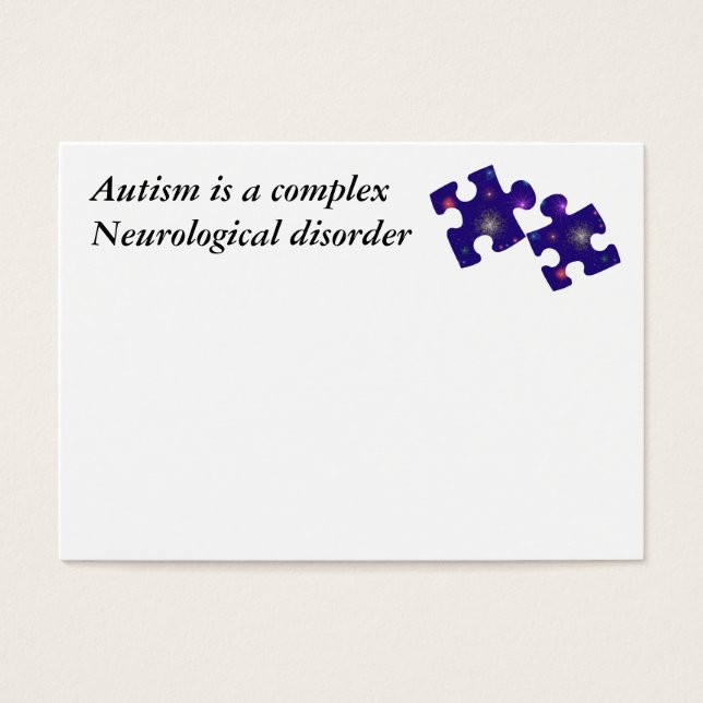 Autism Information Card- Customisable (Front)