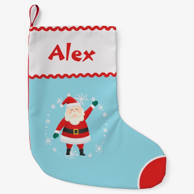 Autism Inspired - Custom Santa Christmas Stocking (Front)