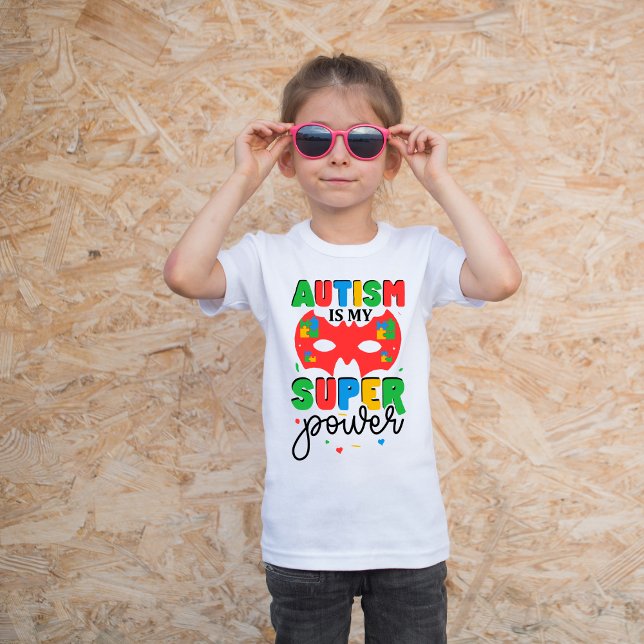 Autism is My Super Power, Cute Autism Awareness T-Shirt (Creator Uploaded)