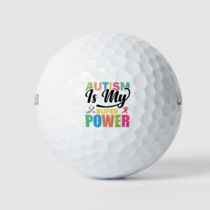 Autism is my super power golf balls