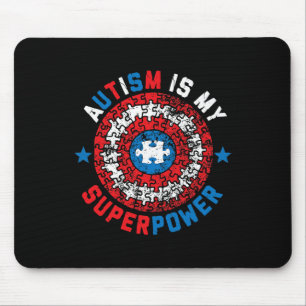 Autism Is My Superpower Autism Awareness Autistic  Mouse Pad