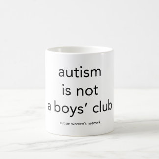 Autism is not a boys club: mug