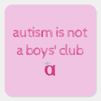 autism is not a boys' club sketchy stickers