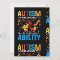 Autism Is Not A Disability It Is A Different