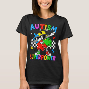 Autism is superpower autism awareness dabbing T-Shirt