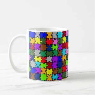 Autism jigsaw coffee mug