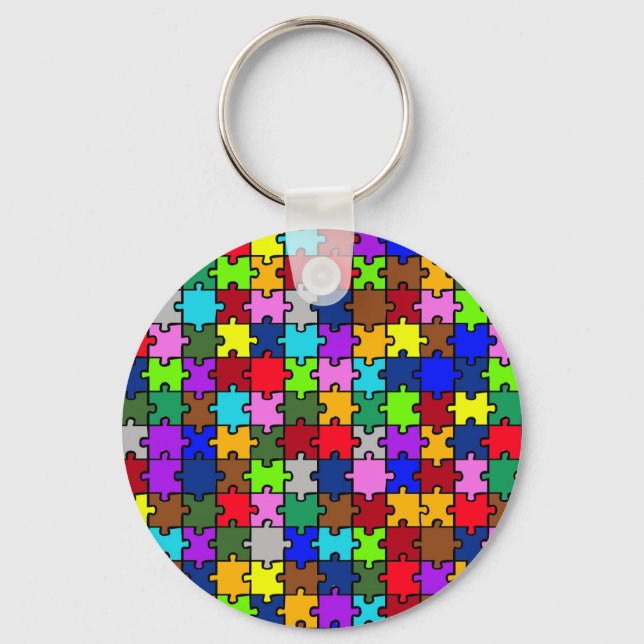 Autism jigsaw key ring (Front)