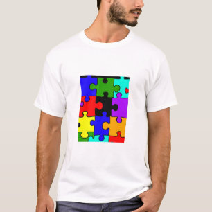 autism jigsaw puzzel piece kid's t-shirt