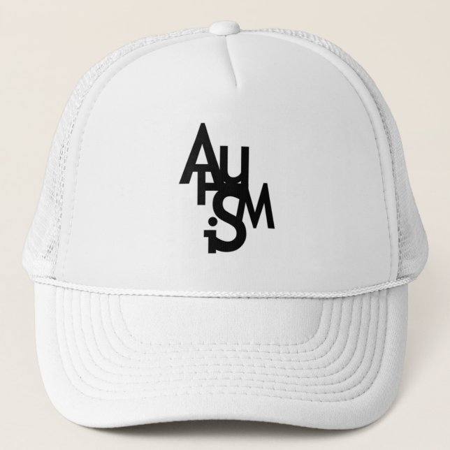 Autism (Jumbled Letters) Trucker Hat (Front)