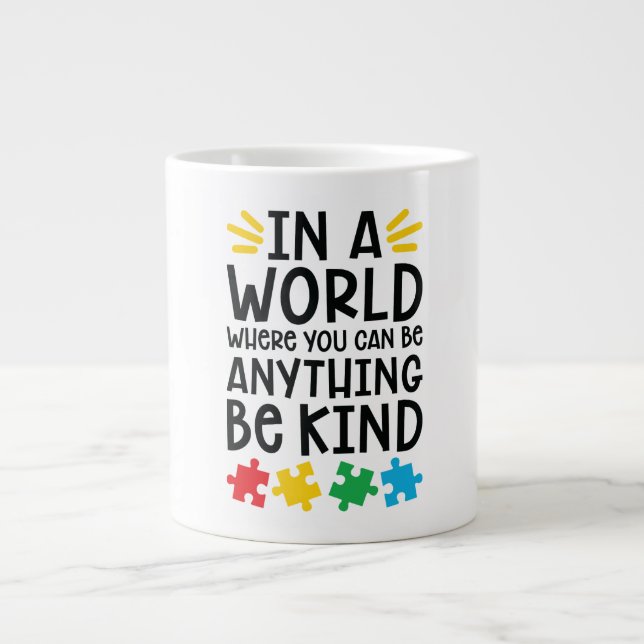 Autism Jumbo Mug (Front)