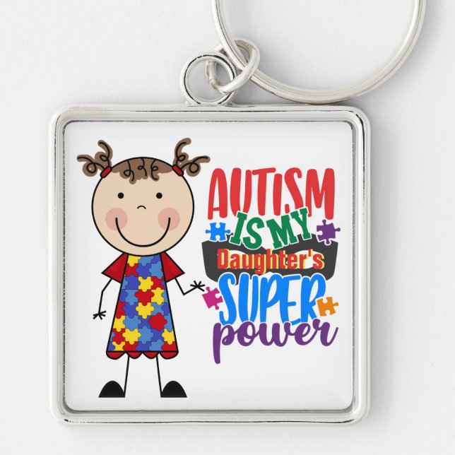 Autism -Keep or Create Your Own Keychain (Front)