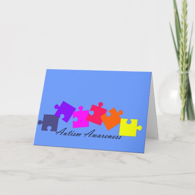 Autism Linear Design Card (Front)