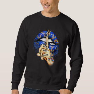 Autism Lips Don't Judge What You Don't Understand Sweatshirt