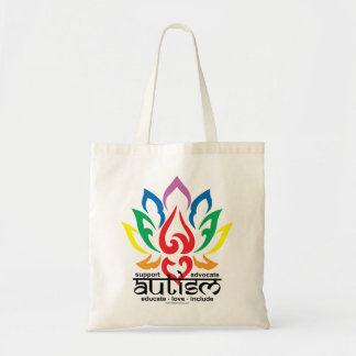 Autism Lotus Flower Tote Bag