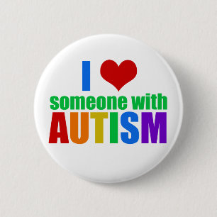 Autism Love 6 Cm Round Badge