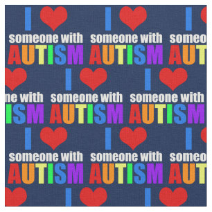 Autism Love Fabric