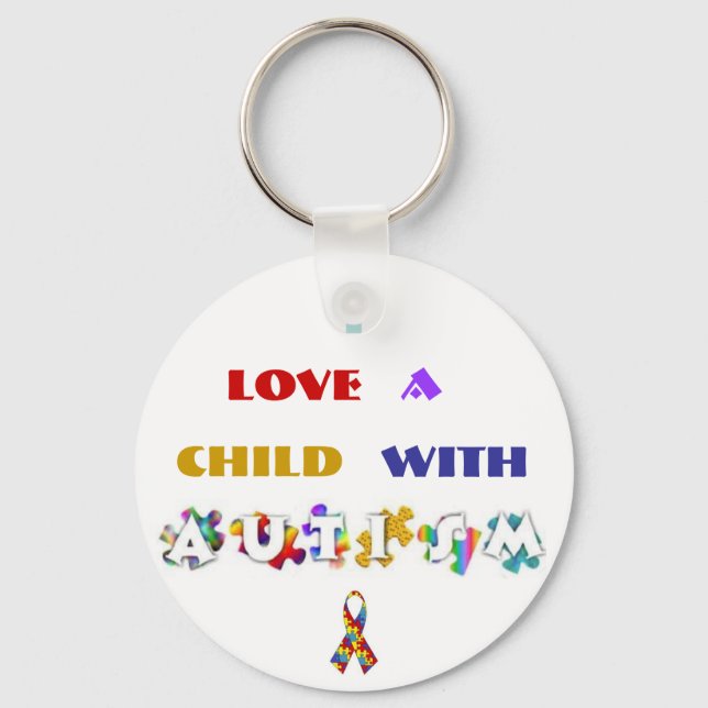 "Autism Love" Keychain (Front)