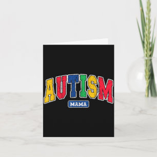 Autism mama ausome mum awareness mother be kind card