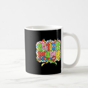 Autism Mama Mum Coquette Bow Autism Awareness Auti Coffee Mug