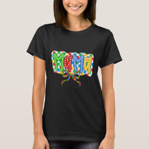 Autism Mama Mum Coquette Bow Autism Awareness Auti T-Shirt