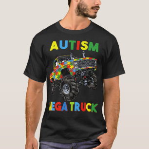 Autism Mega Truck Men Women Kids Funny Autism Awar T-Shirt