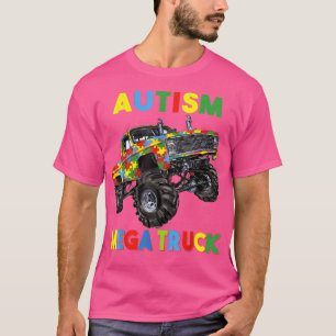 Autism Mega Truck Men Women Kids Funny Autism Awar T-Shirt