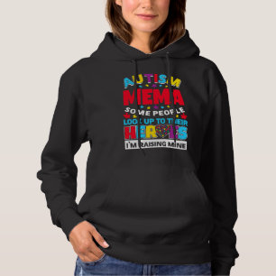Autism Mema People Look Up Their Heroes Rising Min Hoodie