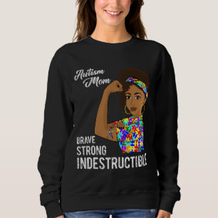 Autism Mom Indestructible Autistic Puzzle Ribbon A Sweatshirt