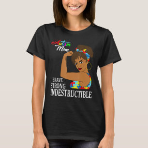 Autism Mom Indestructible Autistic Puzzle Ribbon A T-Shirt
