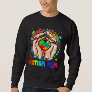 Autism Mom Support Autism Awareness Month Women Mo Sweatshirt